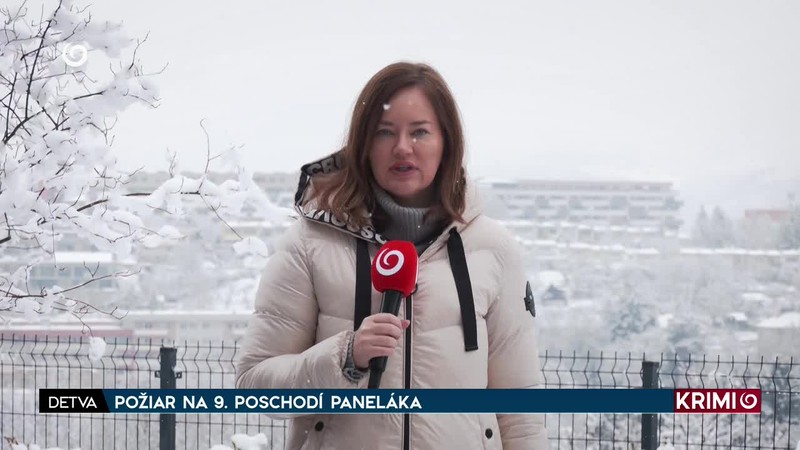 POŽIAR NA 9. POSCHODÍ PANELÁKA