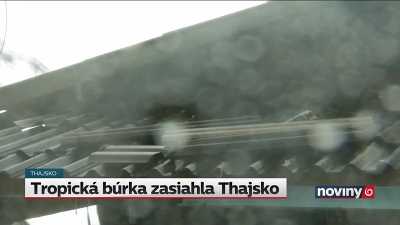 Tropická búrka zasiahla Thajsko