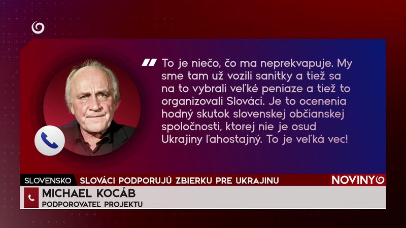 SLOVÁCI PODPORUJÚ ZBIERKU PRE UKRAJINU