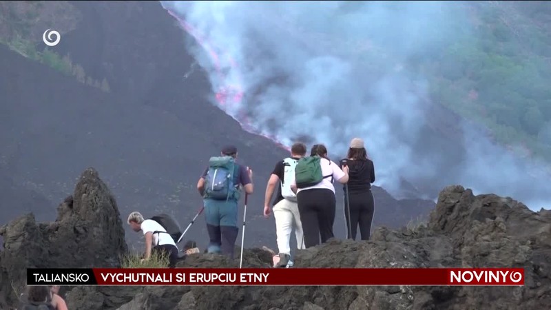 VYCHUTNALI SI ERUPCIU ETNY