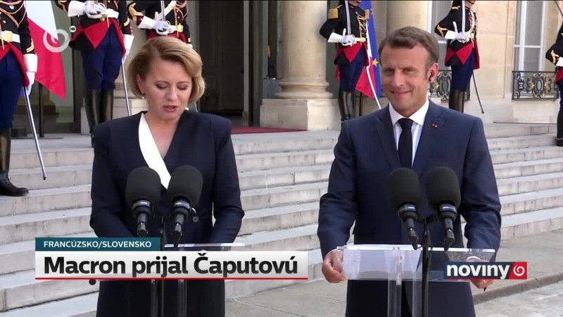 Macron prijal Čaputovú