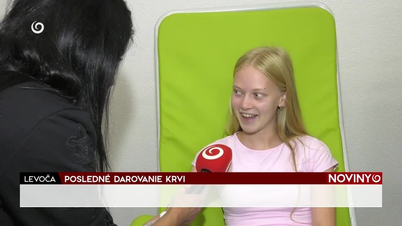 POSLEDNÉ DAROVANIE KRVI