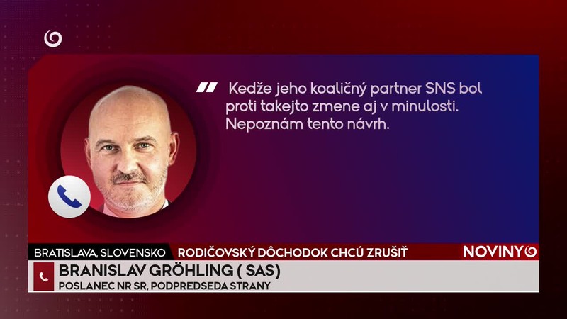 RODIČOVSKÝ DÔCHODOK CHCÚ ZRUŠIŤ