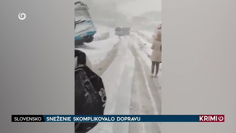 SNEŽENIE SKOMPLIKOVALO DOPRAVU