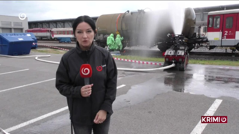 SIMULOVANÁ ZRÁŽKA CISTERNY A VLAKU