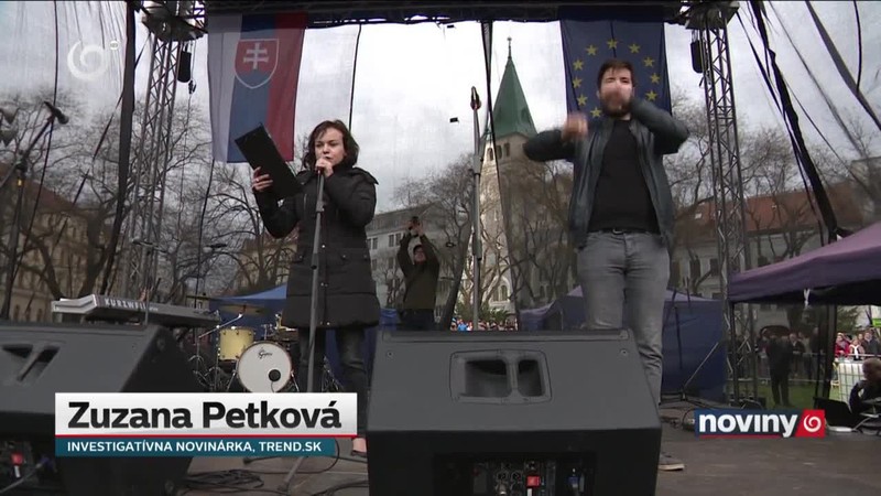Protesty za slušné Slovensko
