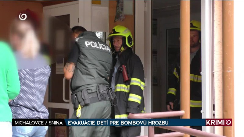 EVAKUÁCIE DETÍ PRE BOMBOVÚ HROZBU
