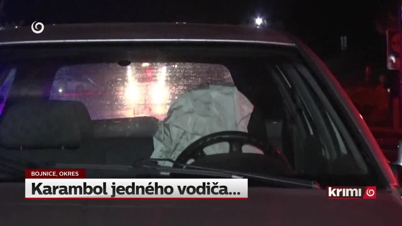 Karambol jedného vodiča...