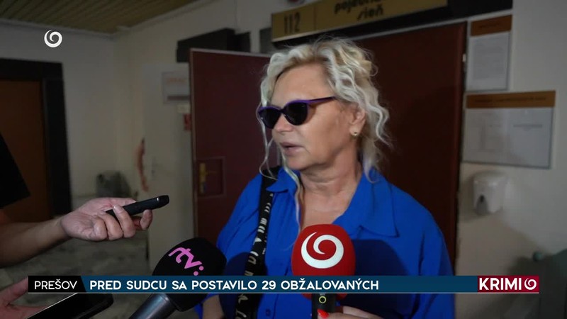 PRED SUDCU SA POSTAVILO 29 OBŽALOVANÝCH