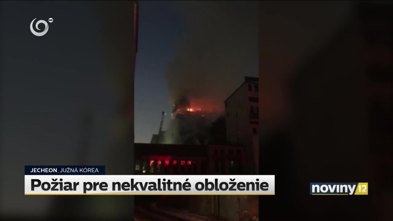 Požiar pre nekvalitné obloženie