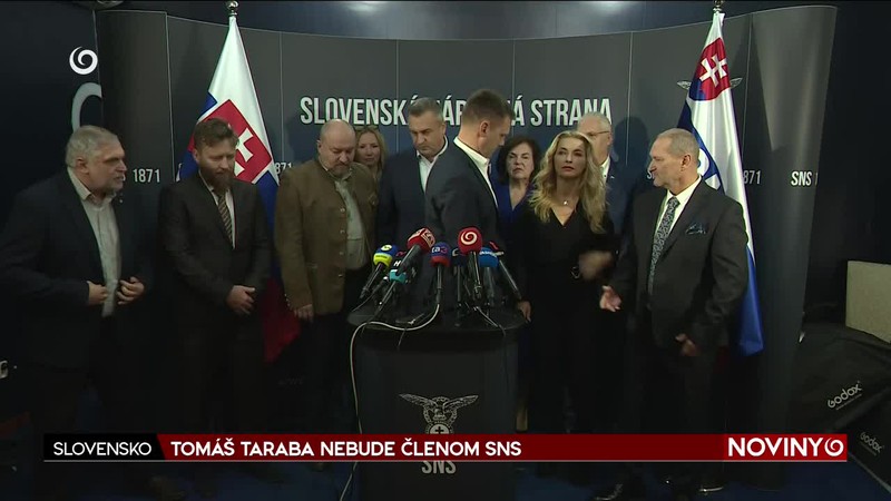 TOMÁŠ TARABA NEBUDE ČLENOM SNS