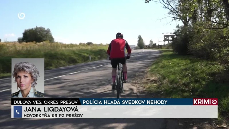 POLÍCIA HĽADÁ SVEDKOV NEHODY