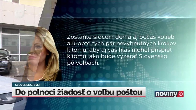 Do polnoci žiadosť o voľbu poštou