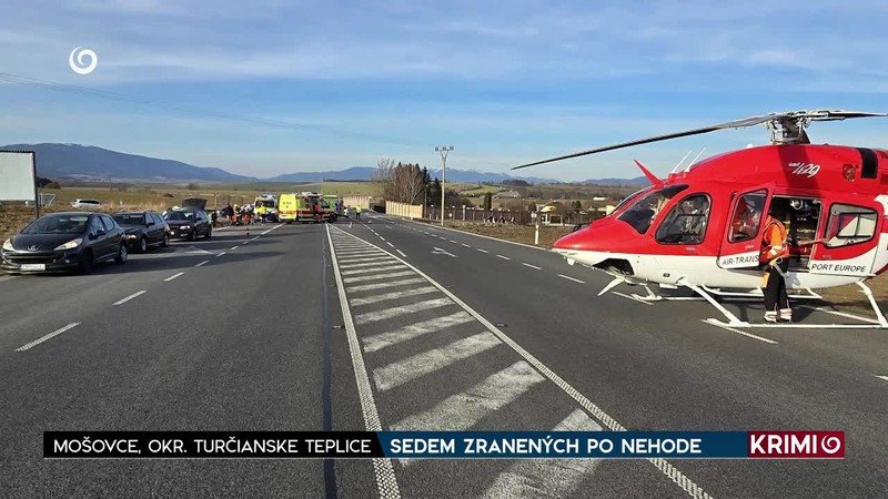 SEDEM ZRANENÝCH PO NEHODE