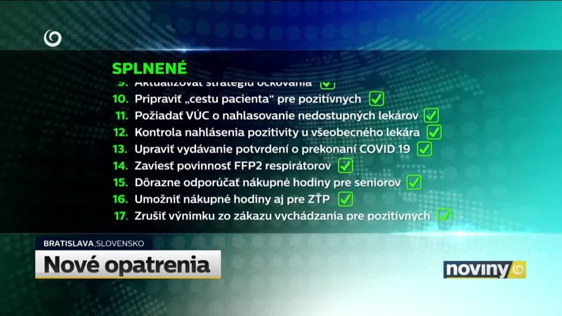 Nové opatrenia