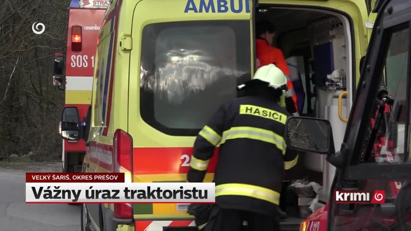 Vážny úraz traktoristu