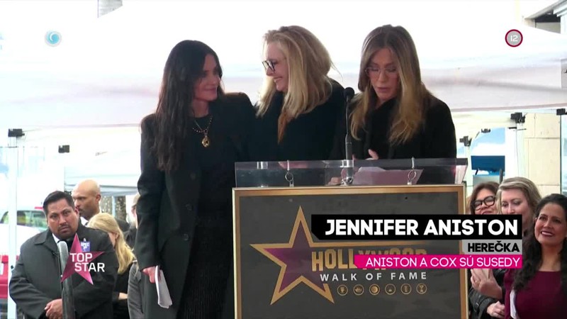 Aniston a Cox sú susedy