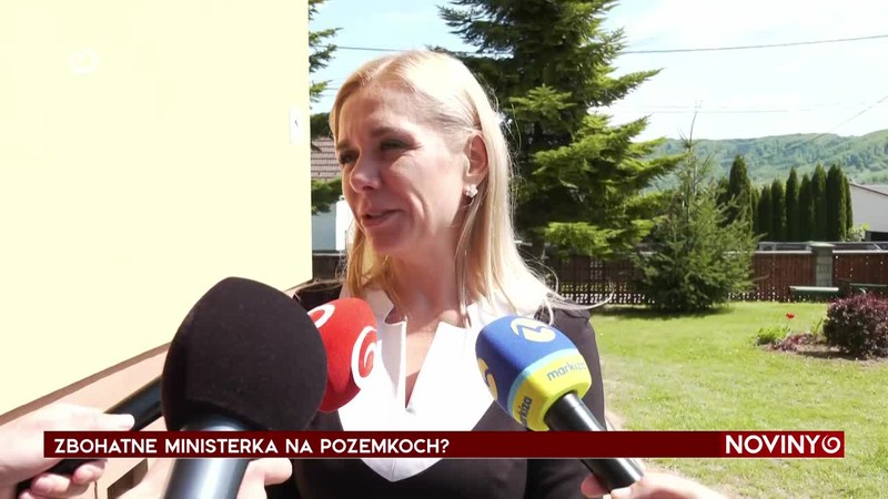 ZBOHATNE MINISTERKA NA POZEMKOCH?