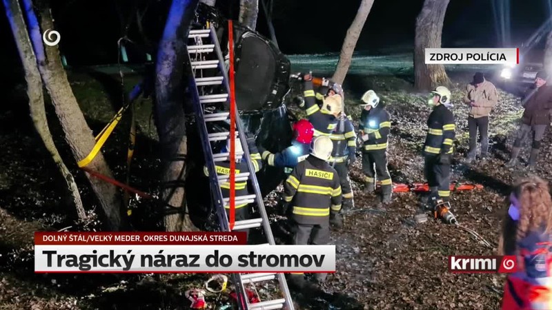 Tragický náraz do stromov