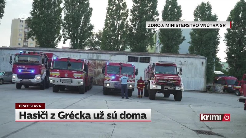 Hasiči z Grécka už sú doma