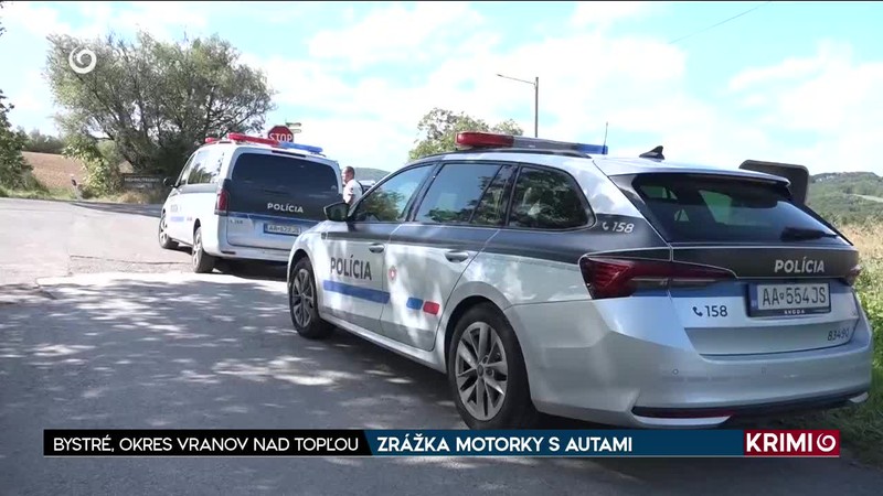 ZRÁŽKA MOTORKY S AUTAMI