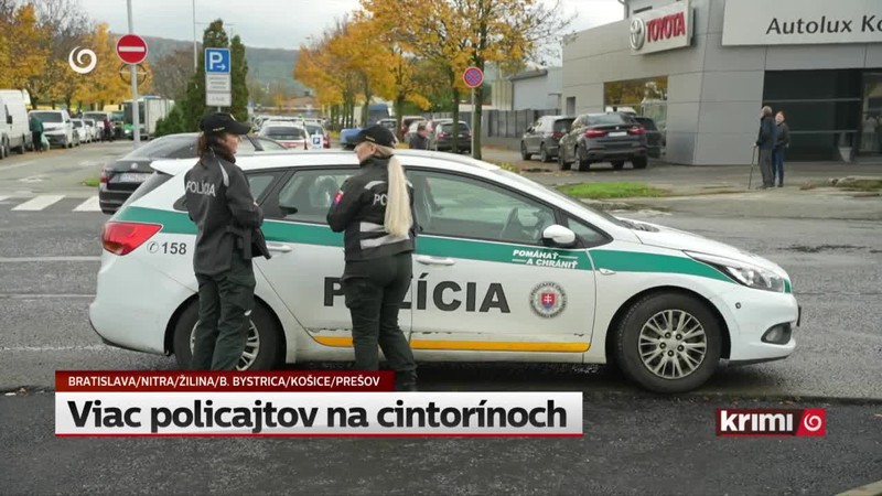 Viac policajtov na cintorínoch
