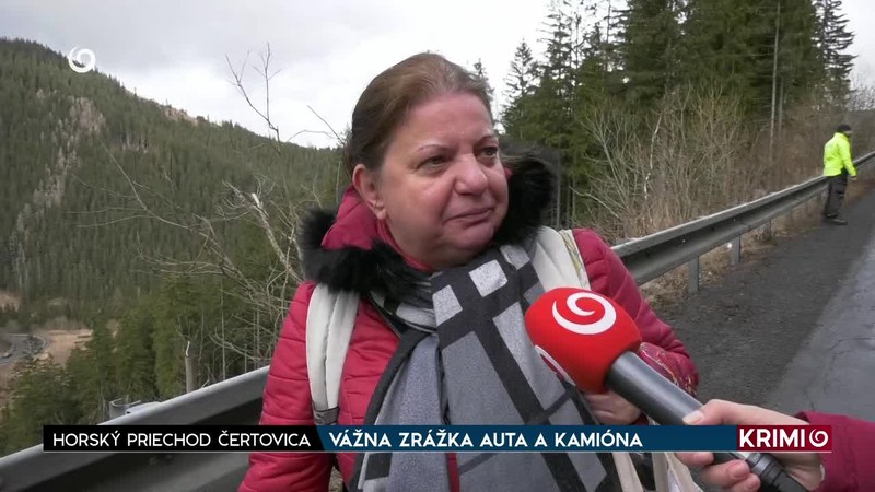 VÁŽNA ZRÁŽKA AUTA A KAMIÓNA