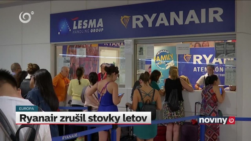 Ryanair zrušil stovky letov
