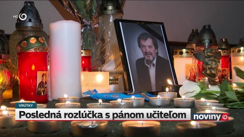 Posledná rozlúčka s pánom učiteľom