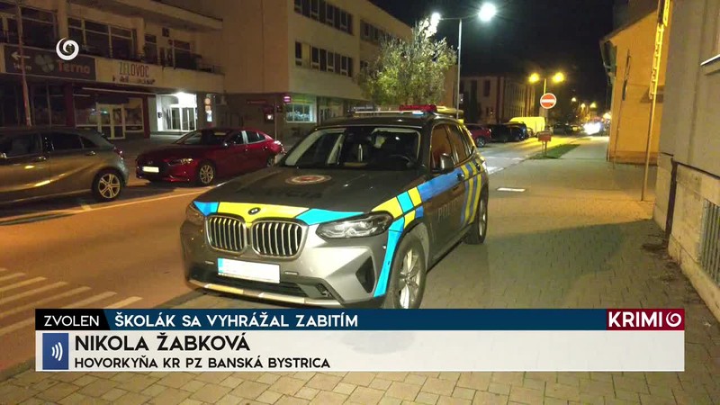 ŠKOLÁK SA VYHRÁŽAL ZABITÍM