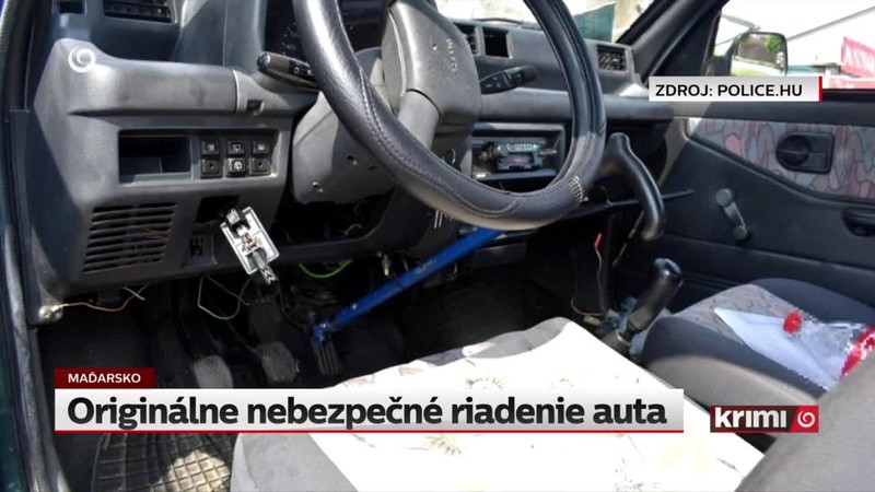 Originálne nebezpečné riadenie auta