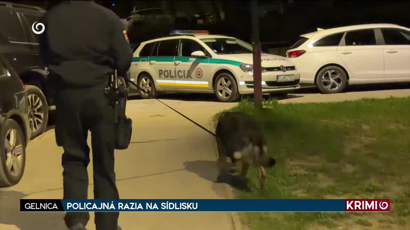 POLICAJNÁ RAZIA NA SÍDLISKU