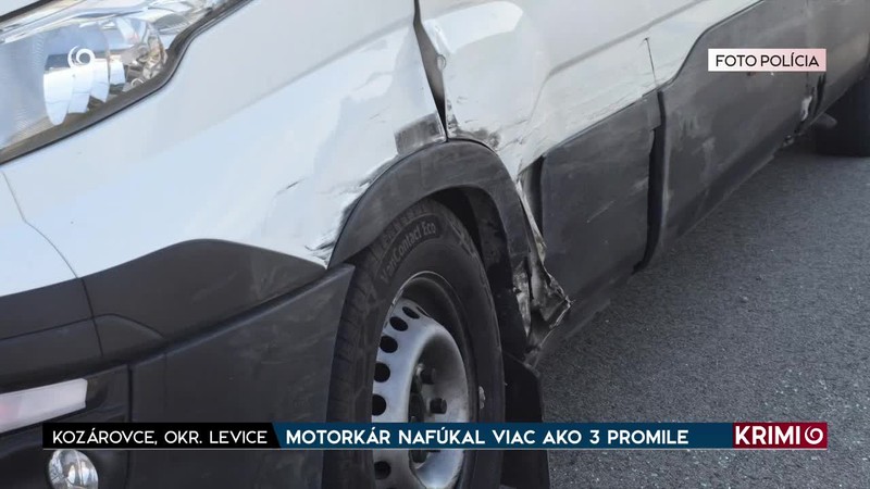 MOTORKÁR NAFÚKAL VIAC AKO 3 PROMILE