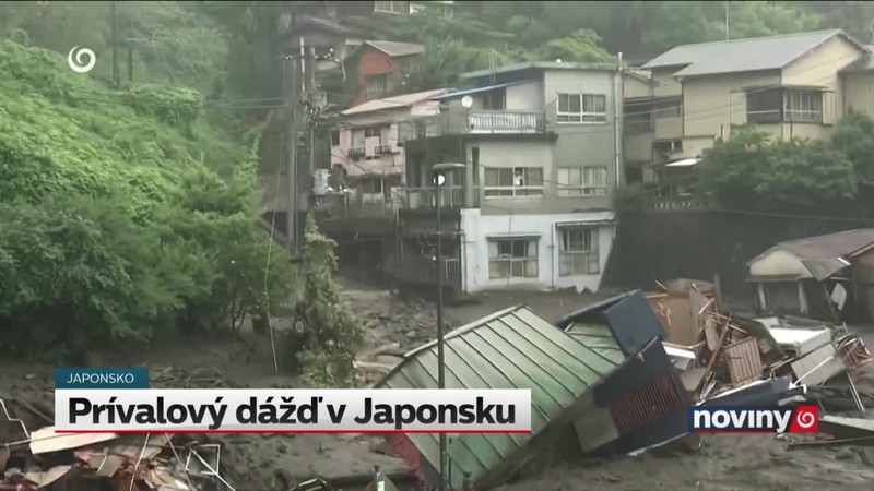 Prívalový dážď v Japonsku