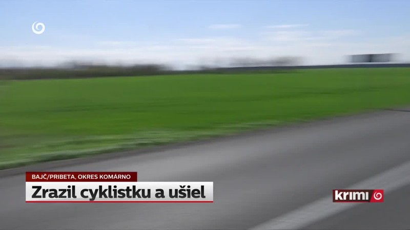 Zrazil cyklistku a ušiel