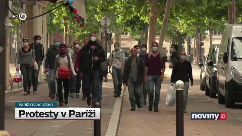 Protesty v Paríži