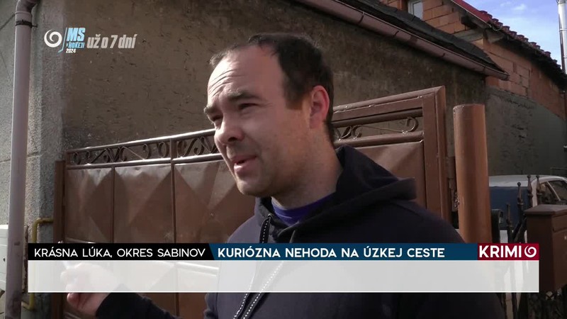 KURIÓZNA NEHODA NA ÚZKEJ CESTE