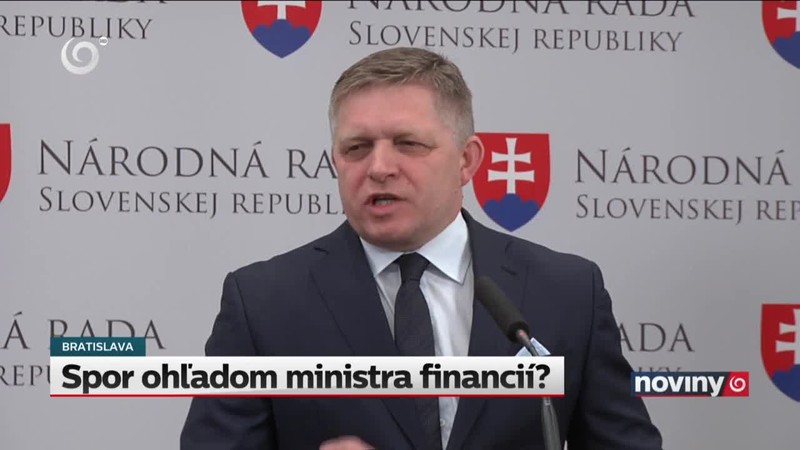 Spor ohľadom ministra financií?