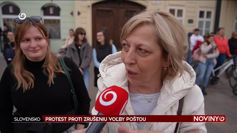 PROTEST PROTI ZRUŠENIU VOĽBY POŠTOU