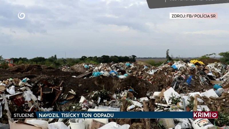 NAVOZIL TISÍCKY TON ODPADU