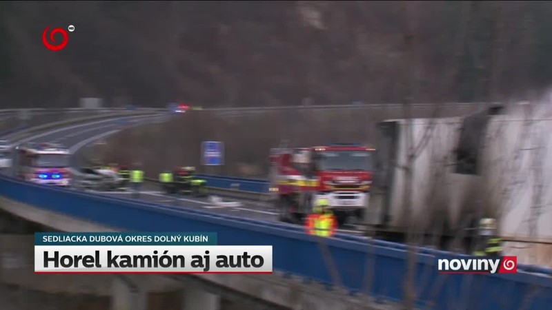 Horel kamión aj auto