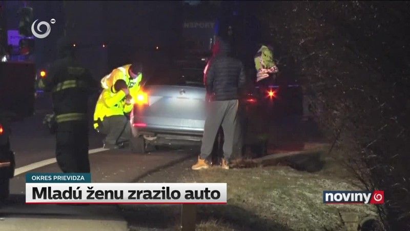Mladú ženu zrazilo auto