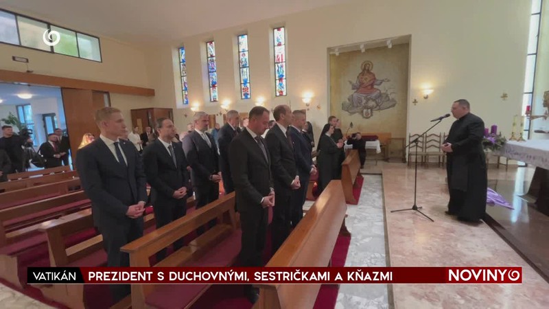 PREZIDENT S DUCHOVNÝMI, SESTRIČKAMI A KŇAZMI