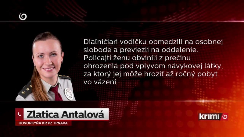 Opitá jazdila po diaľnici