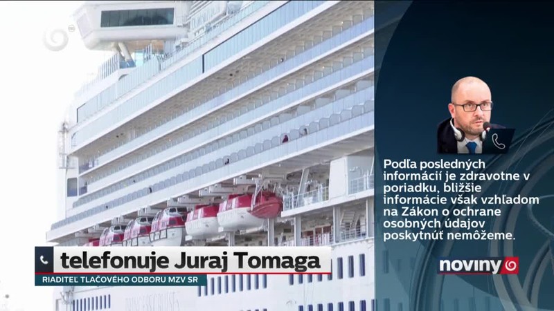 Slovák na palube lode v karanténe