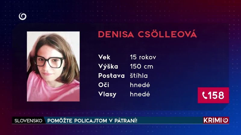 POMÔŽTE POLICAJTOM V PÁTRANÍ!