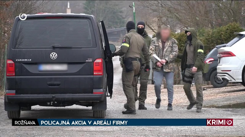 POLICAJNÁ AKCIA V AREÁLI FIRMY