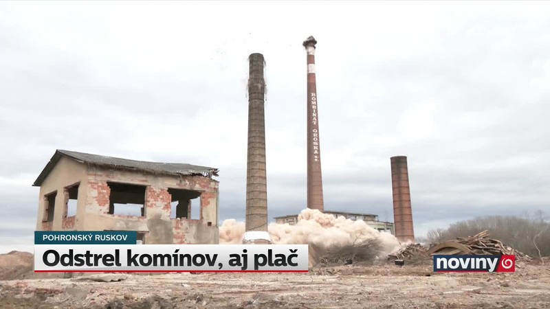Odstrel komínov, aj plač