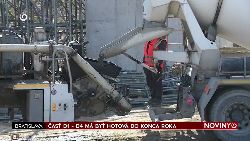 ČASŤ D1 - D4 MÁ BYŤ HOTOVÁ DO KONCA ROKA