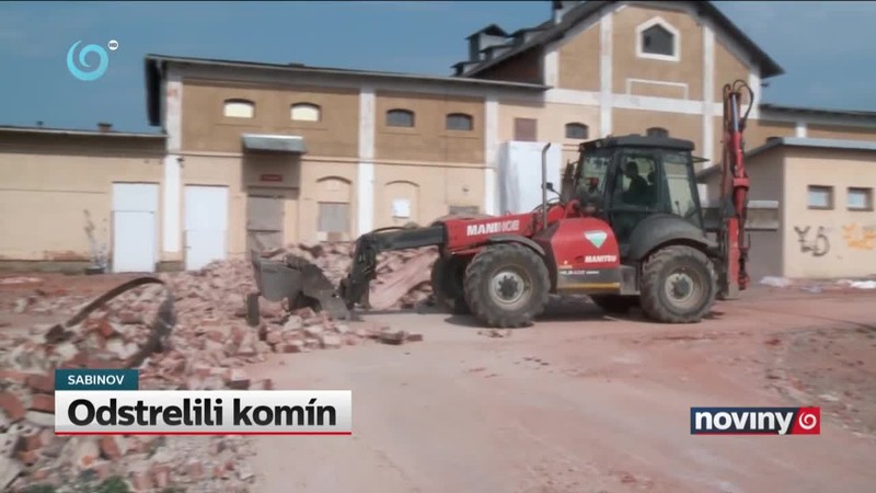 Odstrelili komín